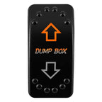 12V/24V Waterproof DPDT Momentary Rocker Switch ON-OFF-ON Arrows Winch In/Out Up/Down Toggle for Jeep, Dump Trailer, Truck, Boat