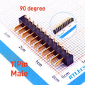 20Pcs Blade Male Battery Connector 2.5 MM Pitch 2 3 4 5 6 7 8 9 10 11 Position Right Angle Through Holes Straight PCB Header