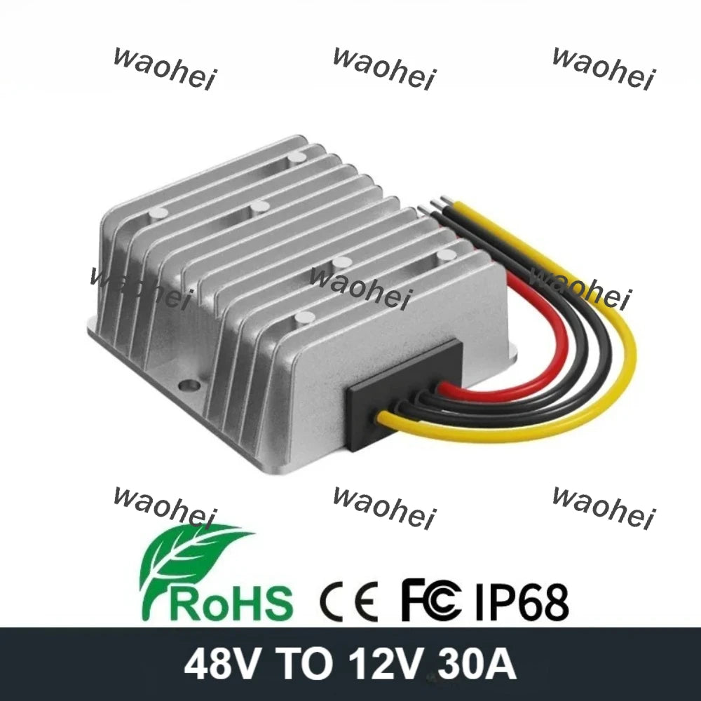 24V 48V to 12V 10A-30A DC-DC Step-Down Converter 12V Buck Voltage Regulator Power Adapter Buck Converter Applied to LED Car Mou