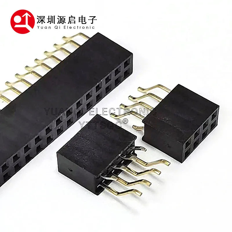20pcs 0.1" 2.54mm 2x3/4/5/6/8/10/40P Double Row Right Angle SMT/SMD Surface Mount PCB PH8.5 Solder Female PIN Header Connector