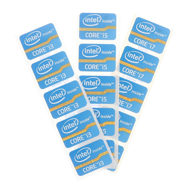 1pc/5pcs Mini DIY Sticker For 4th Generation Cpu Intel Core I3 I5 I7 I9 Logo Sticker LOGO Label Laptop Notebook Decoration