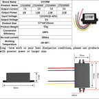 GYVRM DC DC 12v 24v to 5v Voltage Converter 1A 2A 3A 5A 10A 15A 20A 25A 30A 40A Step Up Down Buck 5v Voltage Reducer