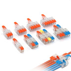 High Power 6mm² Fast Wire Electrical Connectors Universal Compact Splitter Push-in  Cable Wire Connector Fast Terminal Block