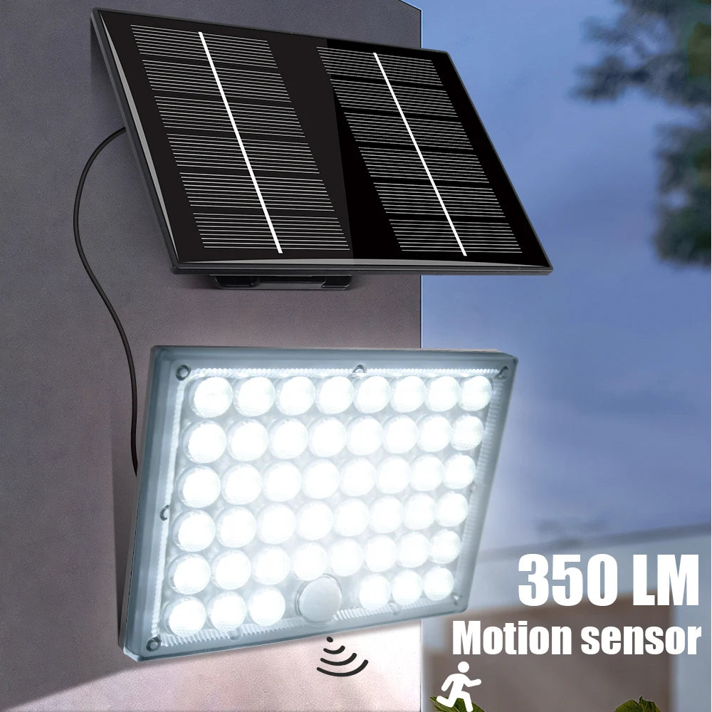 Super Bright 184 LED Solar Light Outdoor Motion Sensor Solar Wall Light IP65 Waterproof 3 Working Modes Solar Floodlight