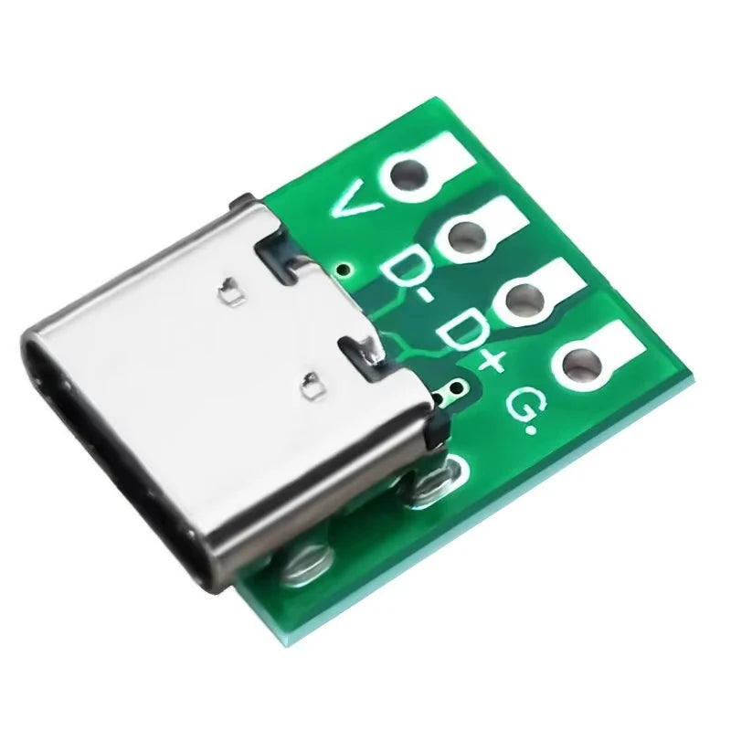 10Pcs 16 Pin Test PCB Board TYPE C USB 3.1 Type C Connector  Plate Adapter Socket For Data Line Wire Cable Transfer
