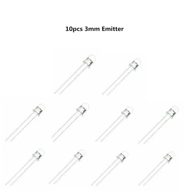 10pairs 3mm 5mm 940nm LEDs Infrared Emitter and IR Receiver Diode Diodes 301A