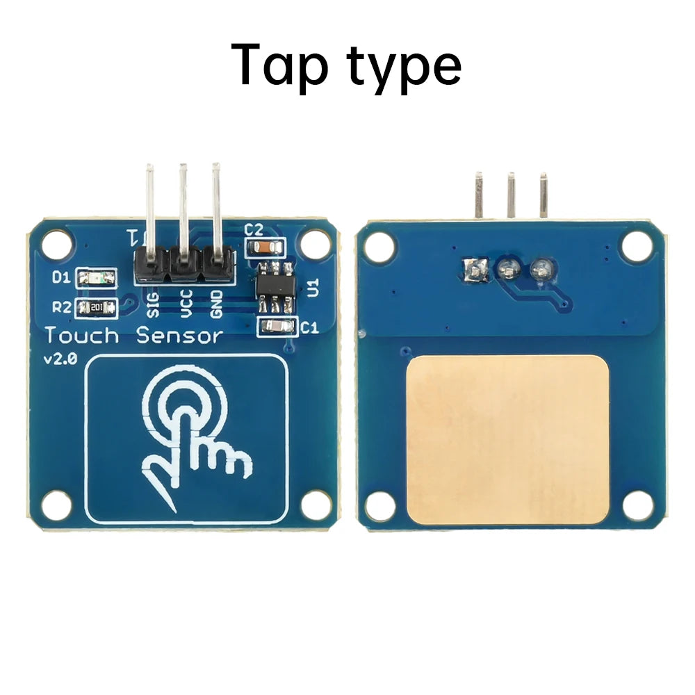 TTP223B Digital Touch Sensor Switch Module 1 Channel Capacitive Touch Module Gold-Plated Point Action Latch Type