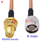 RG316 Cable N Male Female To SMA Male Female Extension Conncetor N Type L16 To RPSMA Crimp for RG-316 Low Loss Coax Copper Brass