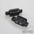 1PC Type-C USB 4 6 16 Pin Female SMD DIP With Screw Hole Waterproof Connector For DIY PCB Design High Current Fast Charging Jack