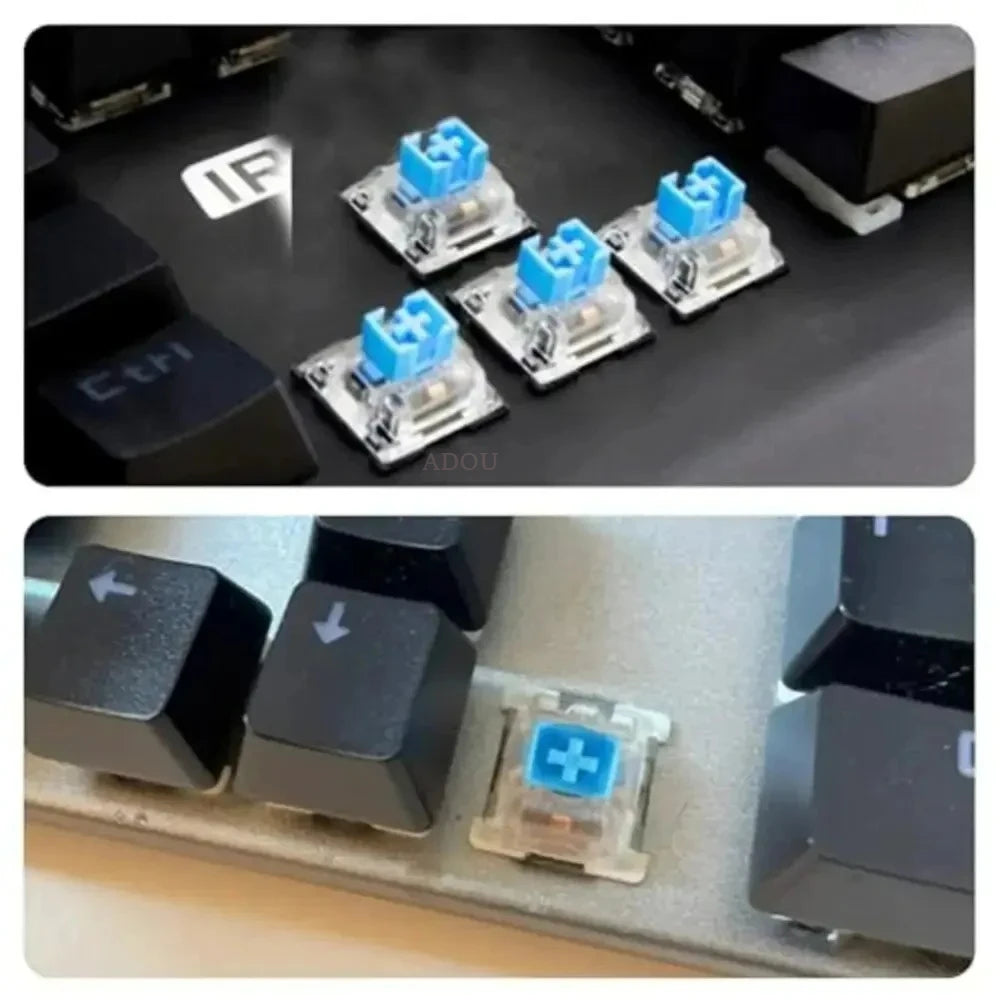 50/100pcs Keyboard Switch Keyboard Clicker Key Replacement 3 Pin Tactile Switch Plastic For Replacement Accessories