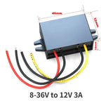 12V 60V 48V 36V 24V to 12V 1A-5A Step-down 60V-12V Buck Truck Boat Car Power Supply Voltage Regulator Transformer DC Converter