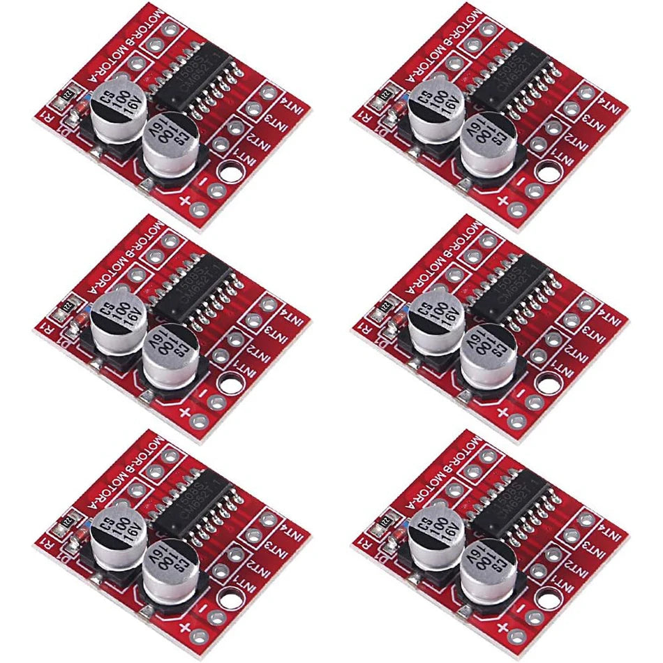 Mini L298N MX1508 Motor Driver Module 2V-10V 1.5A Dual Channel PWM Speed Controller Dual H-Bridge for Arduino Smart Car