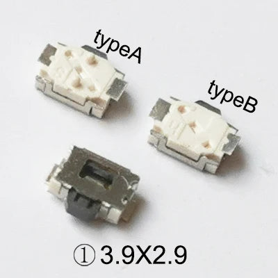 50PCS 3x4 2Pin 4Pin SMT 3.5x4.7mm Momentary Tactile Push Button Switch Phone Side Button Micro Switch PCB Mounting