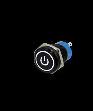 12/16/19/22mm Oxidized Black shell Push Button Switch Momentary Latching Fixed On Off Power Switch LED Light Various Colors