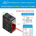 ZHICAN ZC3E Long Range Photoelectric Sensor 2m Diffuse Reflective Switch NPN NO 24V DC Object Detection