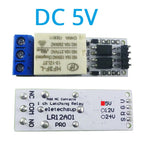DC 5V 12V 24V Magnetic Latching Relay Module Bistable Self-locking Flip-Flop Latch Switch Board for Arduino ESP32