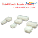 10pc 5559-R 4.2mm Automotive Wiring Dual Row Female Receptacle Housing Connector 2x1-2x12P for PC Graphic Card PCI-E ATX Power
