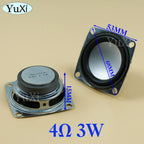 1Pc 5W 4Ohm Full-frequency Speaker Square Bluetooth Audio Radio External Magnetic Loudspeaker 3W 4Ohm 53MM