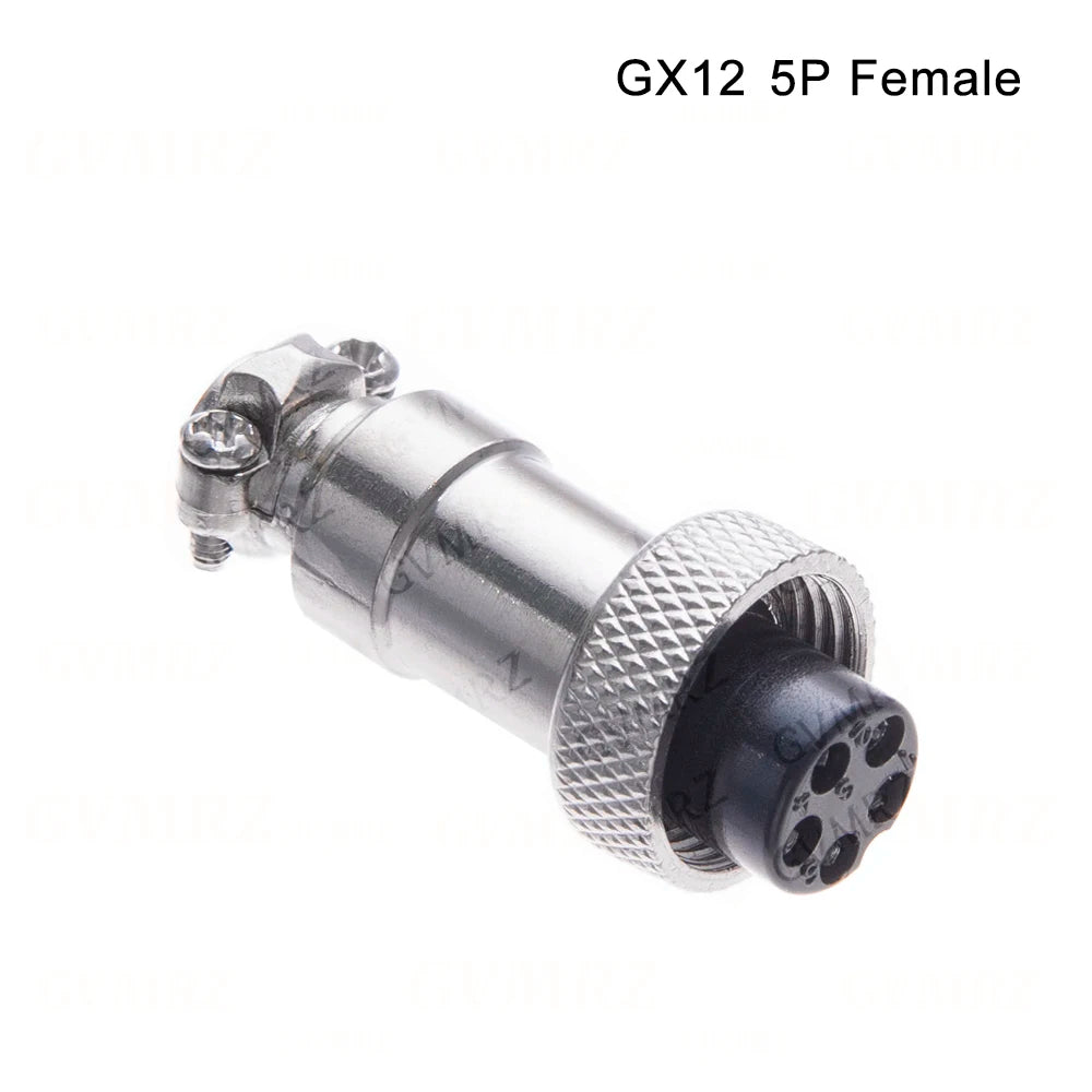 GX12 2 3 4 5 6 Pin Docking Aviation Plug Socket Waterproof Circular Connector 2P-6P