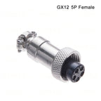 GX12 2 3 4 5 6 Pin Docking Aviation Plug Socket Waterproof Circular Connector 2P-6P