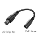 1PC DC Adapter Converter Plug 5.5mm*2.1mm Female to XLR 3Pin 5.5*2.5MM 8.0x1.6MM RCA M12 M16 IEC C13 Power Adapter Connector