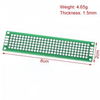 Double Side Prototype Diy Universal Printed Circuit 2.54mm PCB Board Protoboard For DIY Soldering Project 6x8 5x7 4x6 3x7 2x8cm
