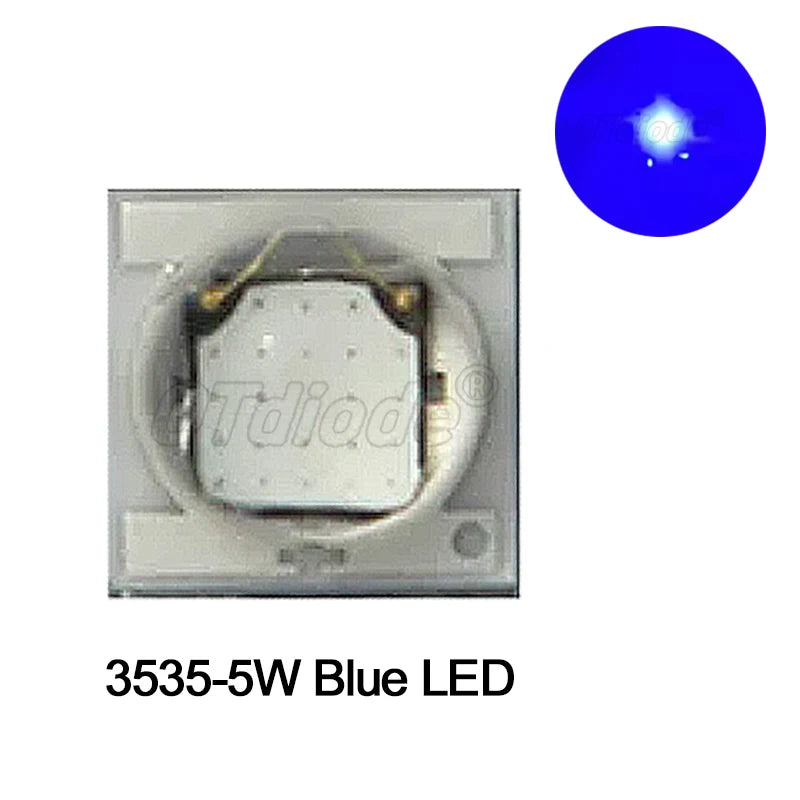 2-5pcs 3W 5W LED 3535 Ceramic SMD XPG2 High Power Chip 3-3.6V Royal Blue 450nm Green 520nm Red 620nm2-2.4V 1500mA For Flashlight