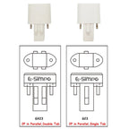 4pcs LED PL G23 GX23 3W4W5W7W Bulb Horizontal Side Plug Ceil CFL PL-S 7W 9W 13W Read Table Desk Lamp Replacement,Remove Ballast