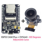 OV5640 ESP32 CAM Camera Module Kit 2.4 GHz WiFi and Bluetooth Develop Board Type C 8MB PSRAM HD 5MP Auto Focus 66 120 160 Degree