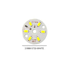 3/5/10PCS Round LED Light Board DC 5V 3W Low Voltage 5730 2835 SMD LEDs 3000K Warm or White 6000K Dimmable Bulb Lamp Panel