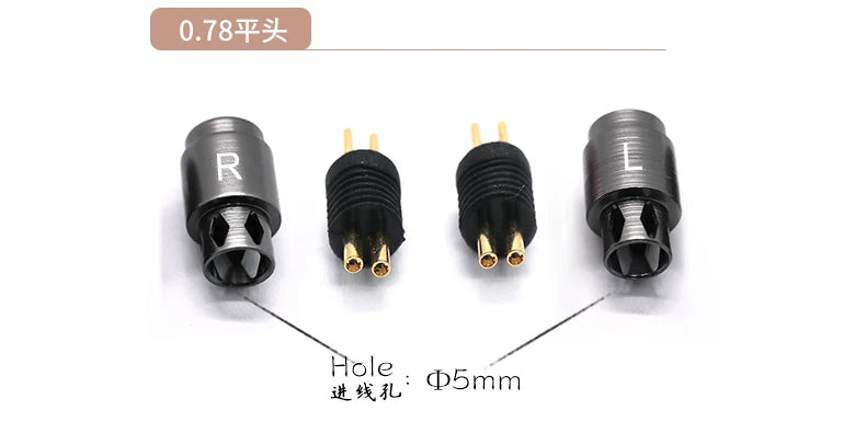HAKUGEI Ryokage DIY Custom Pin 0.78 Mmcx Qdc Flat 0.78 Ie200 Ie600 Ie900 A2DC N5005