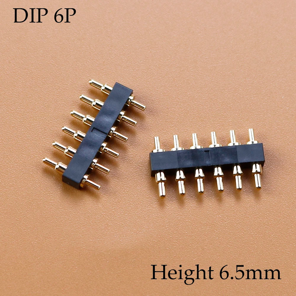 1 Piece FOR DIP Pogo Pin Connector Spring Loaded Contact Test Probe Power Charging Connector Pin 2.54 Mesh