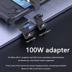180 Degree U-shaped 100W USB 3.1 Type C Male to Female 1 to 2 Adapter OTG 10Gbps Fast Data 4K Tablet USB-C Charging Converter