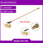 1PC UFL u.FL MHF Female to SMA Female Waterproof RF Coaxial Pigtail Adapter WIFI Antenna Extension Cable RG178