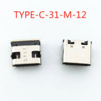 10-100pcs Micro USB Type-C Connector For TYPE-C-31-M-12 16pin 8.94*7.3mm Female Socket