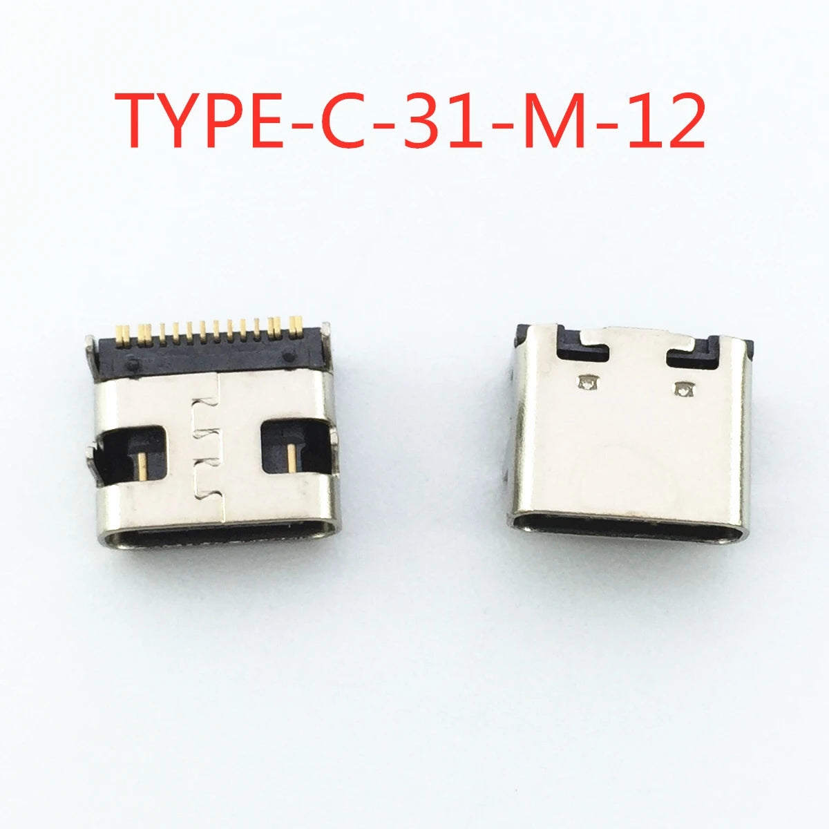 10-100pcs Micro USB Type-C Connector For TYPE-C-31-M-12 16pin 8.94*7.3mm Female Socket