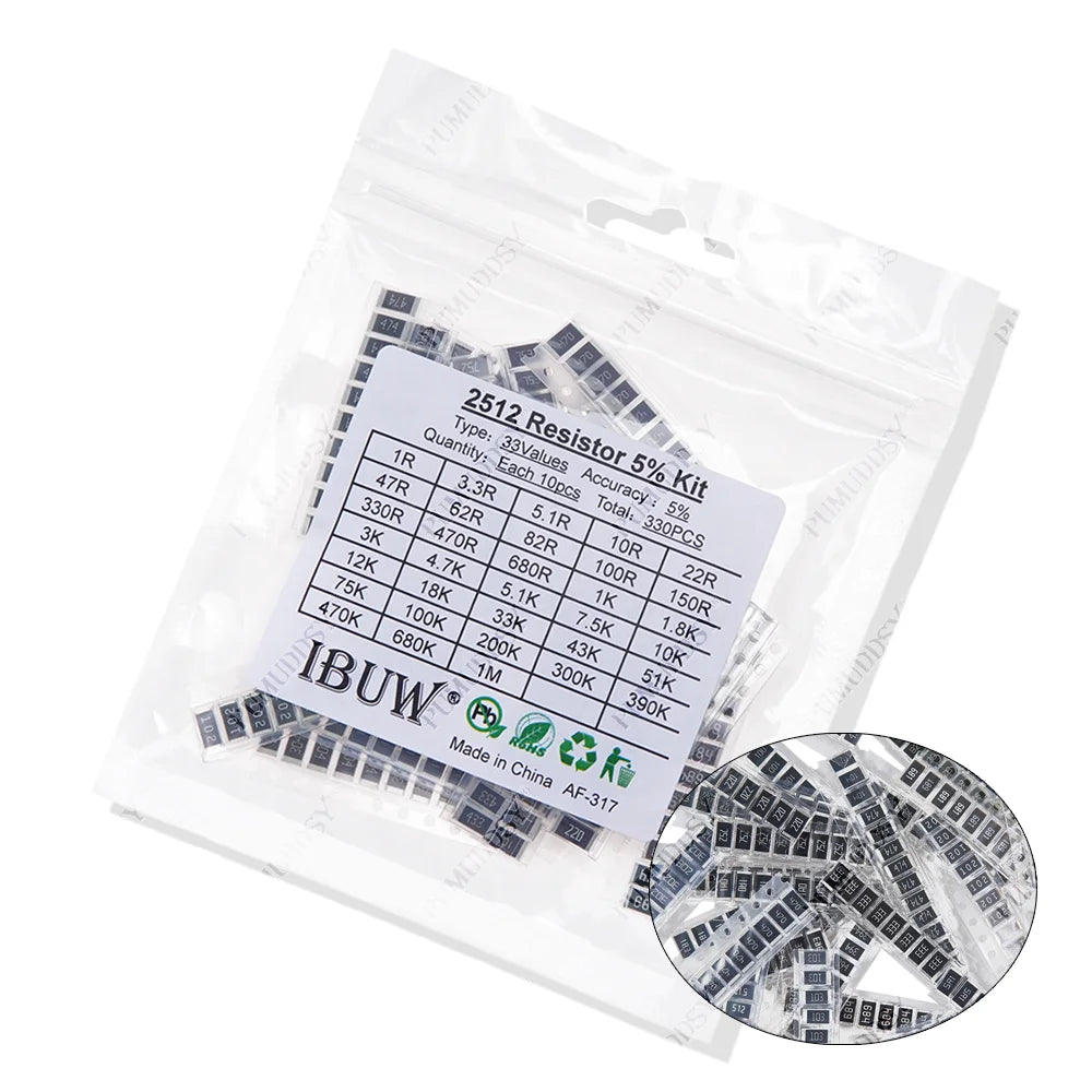 200pcs 660pcs 720pcs 4000pcs 0402 0603 0805 1206 1210 2512 smd resistor kit igmopnrq assorted kit 10k 100k 1k 1r 100r 220r 1% 5%