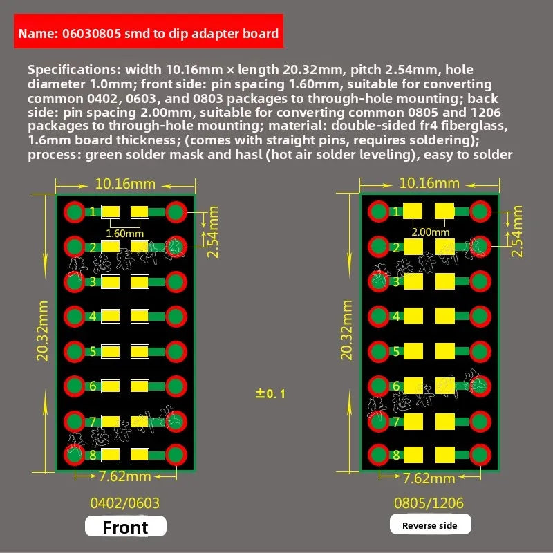 5PCS PCB Board SMD Turn To DIP Adapter Converter Plate SOP 8/16/14/20/24/28P SOT89 SOT23 SOT223 TO DIP SOP/MSOP/TSSOP