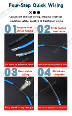 1M/5M Black Heat Shrink Tubing Insulation Sleeve Wire Protective Cover Cable Data Cable Repair Heat Shrink Sleeve 1 2 3 4 5-50mm