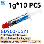 Net Weight 1/3/7/15/30 Grams Gray GD900 Thermal Conductive Grease Paste Plaster Heat Sink Commpound for CPU LED SSY BAS BR BX CB