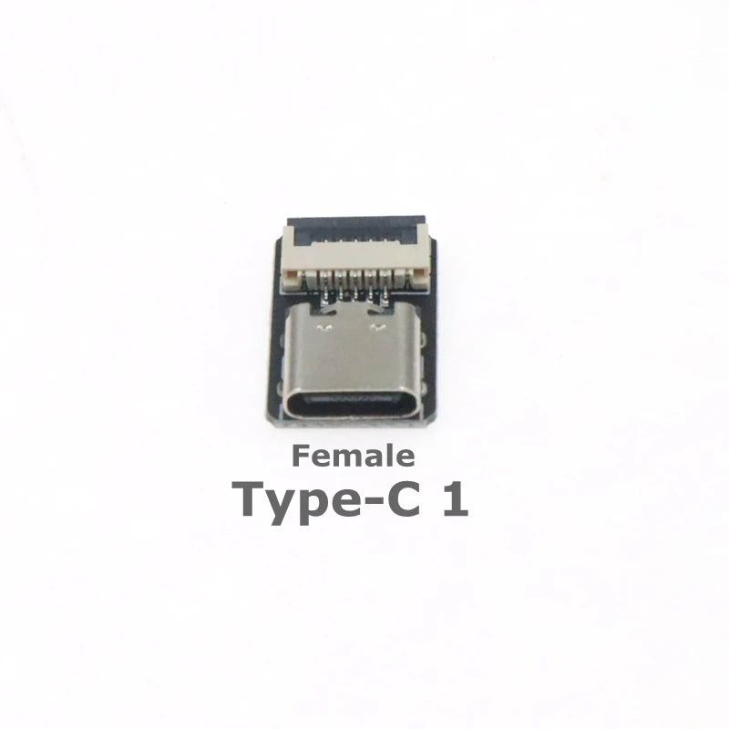 FFC Mini Micro USB Extension Type-C Ribbon Cable 90 FPV Slim Flat Soft Flexible FPC charge FPV Brushless Handheld Gimbal Monitor