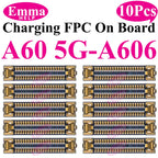 10pcs USB Charger Charging Port On Board FPC Connector For Samsung A10 A20s A50s A30s 40 A70 A10s M12 M14 M15 M16 Plug 78 Pin