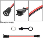Electric Scooter 5.5 x 2.1mm DC Power Jack Socket Female Panel Mount SM Male Plug Connector Cable 5.5*2.1 mm for Electric Bike