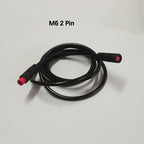 1pc 1m Long 6/8mm Circle Connector Cable Signal Sensor Cord For EBike E-Scooter Waterproof Extension Cable 2 3 4 5 6 Pin M6/M8