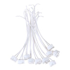 5-50PCS MR16 MR11 GU5.3 G4 Lamp Holder Bulb Base with Wire Ceramic Halogen Socket Pottery Connector 12V - 250V Led Light New JQ