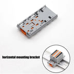 1PC 225 Series Fixed Modular Wire Connectors Compact Splicing Lighting Push-in Multi Link Terminal Block 1 In Multiple Out