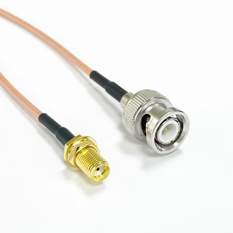 SMA to BNC Bulkhead Cable 50 Ohm SMA Male to BNC Female RG316 Coaxial Cable Jumper for Ham Radio Scanner Antenna Wi-Fi