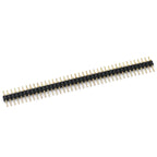 Stlxy 5/20/50Pcs 1x40 Pin Connector Header Strip Male Female Header Single Row 40 Pin 2.54mm Pin Connector Strip Round Needle