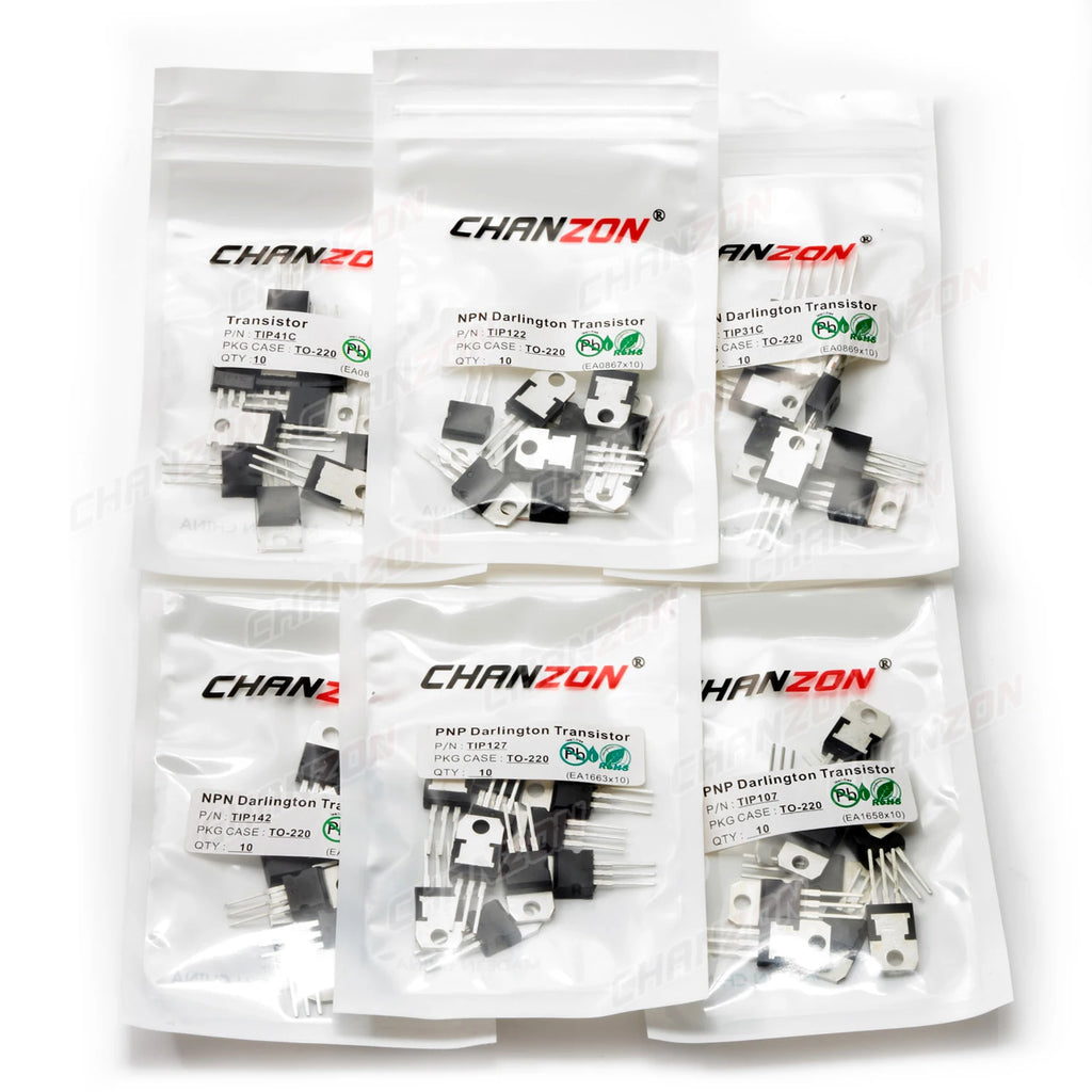 PNP NPN TO220 Tip120 Tip122 Tip41C Tip41 Tip42C Tip31C Tip42 Tip32C Tip31 Tip142 Tip127 Tip147 Tip32 Darlington Power Transistor