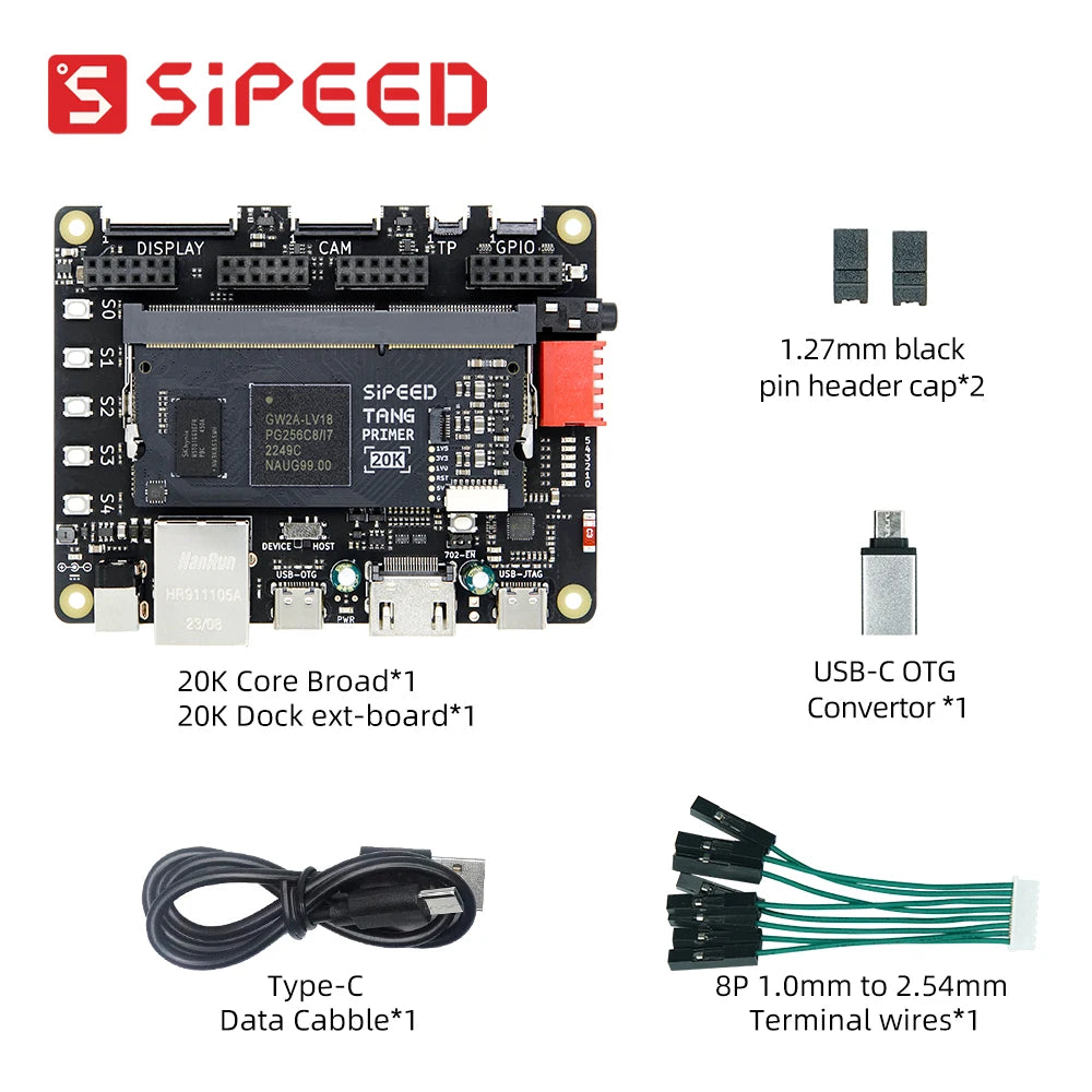 Sipeed Tang Primer 20K GOWIN GW2A FPGA GoAI Core Board Minimum System